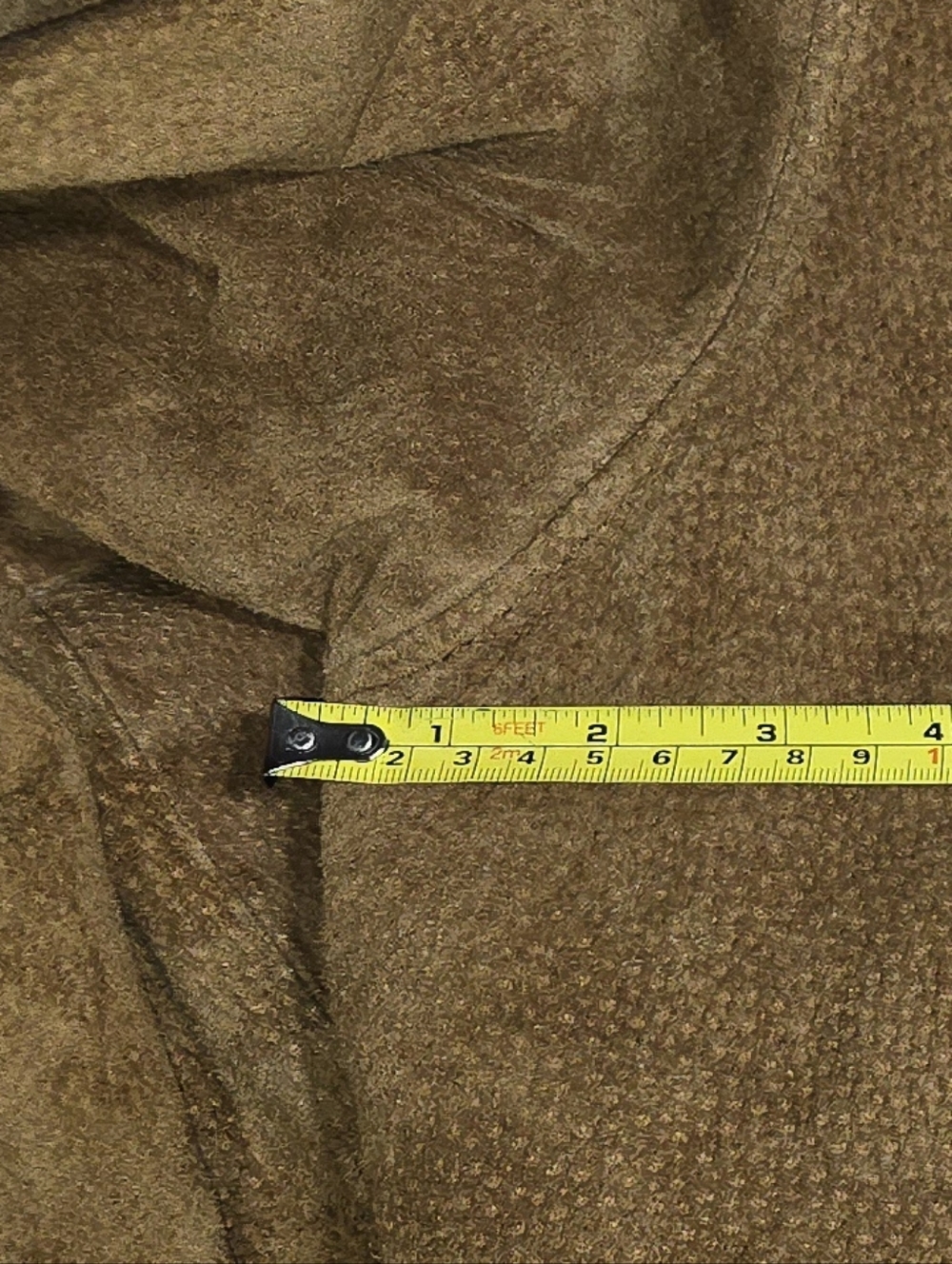 David Taylor Suede Bomber Jacket in Warm Cognac - Picture 7 of 7